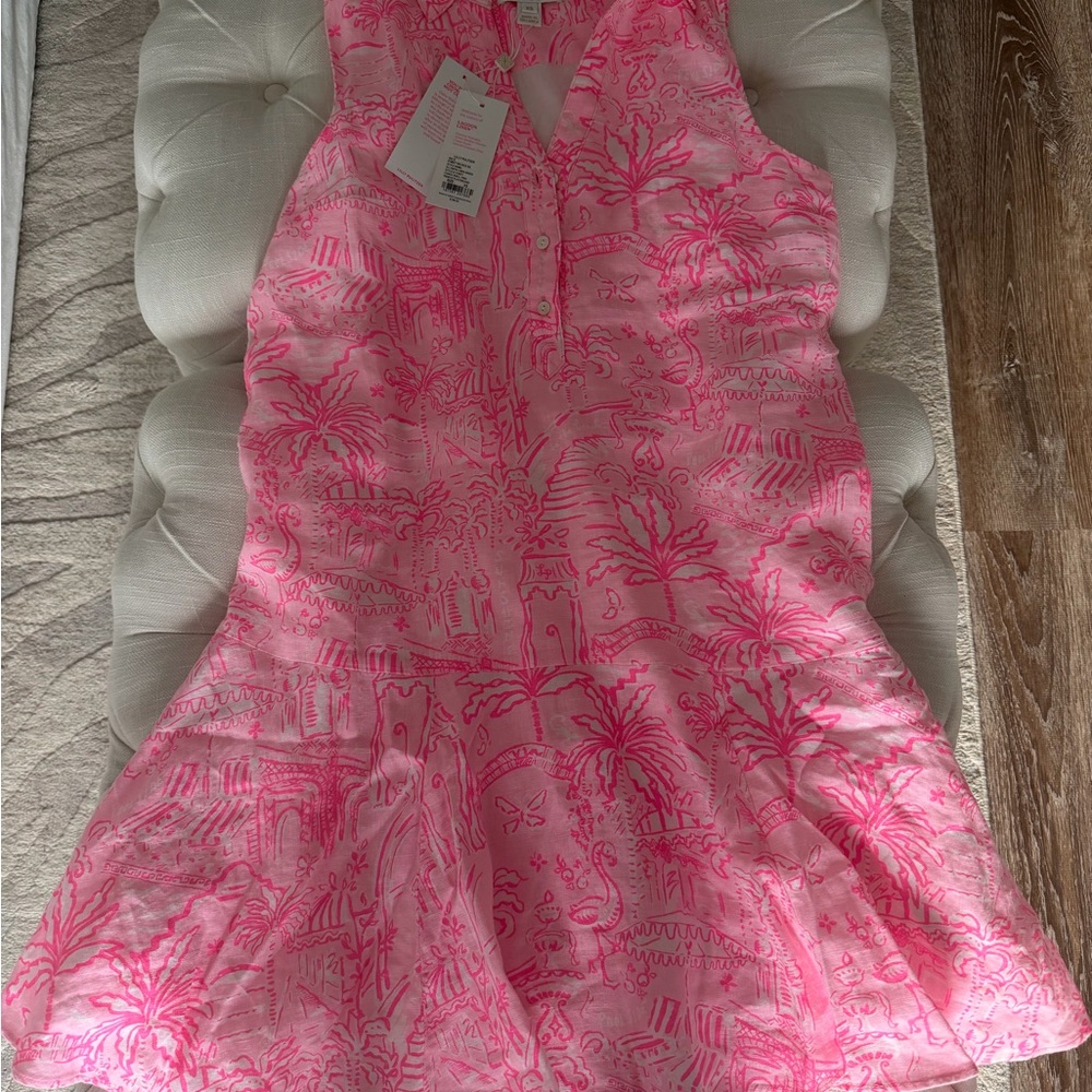 NWT Lilly Pulitzer Pink Tropical Print Dress
